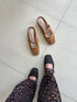 Pu Hollow Out Slip On Flats